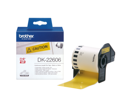Taśmy do drukarki Brother Taśma ciągła papierowa żółta 62mm (DK22606)